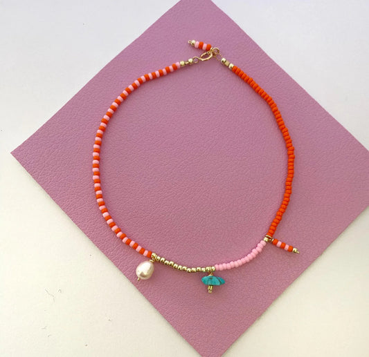 Sorbet Beaded charm Anklet