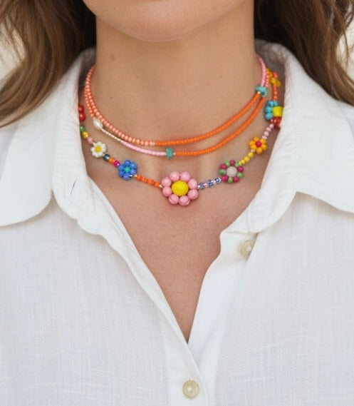 Chunky flower necklace