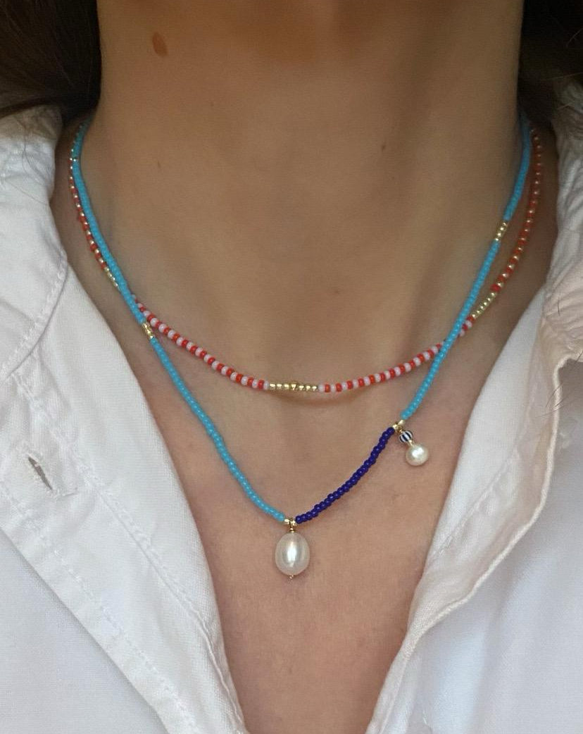 Blue horizon necklace