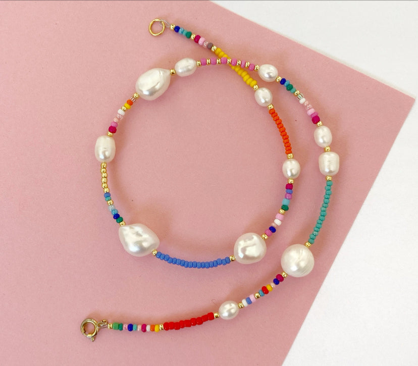 Sunset Confetti Necklace