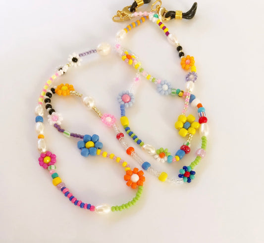 FLOWER PEARL Glasses Chain