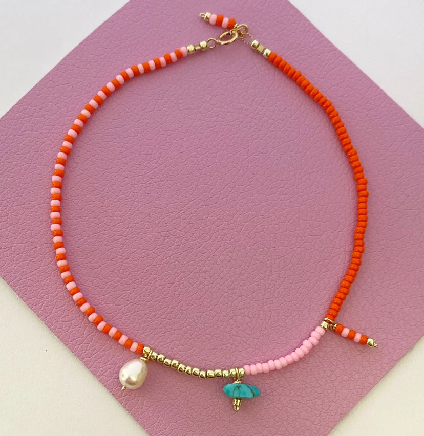 Sorbet Beaded charm Anklet
