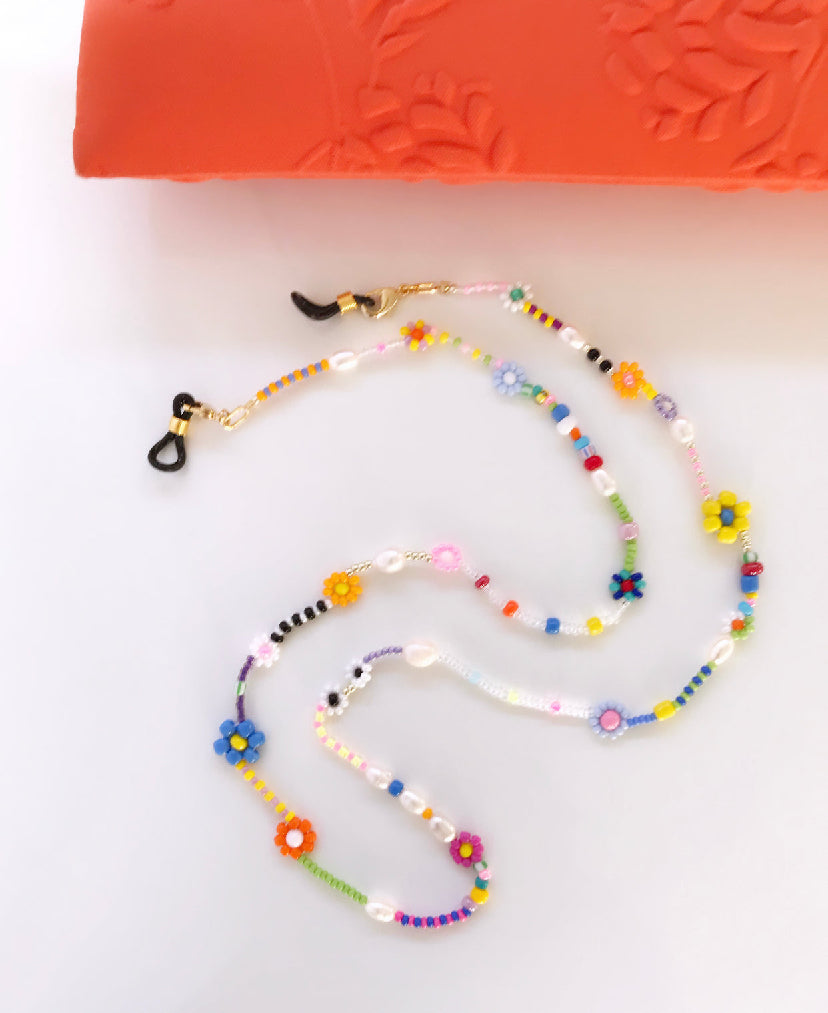 FLOWER PEARL Glasses Chain