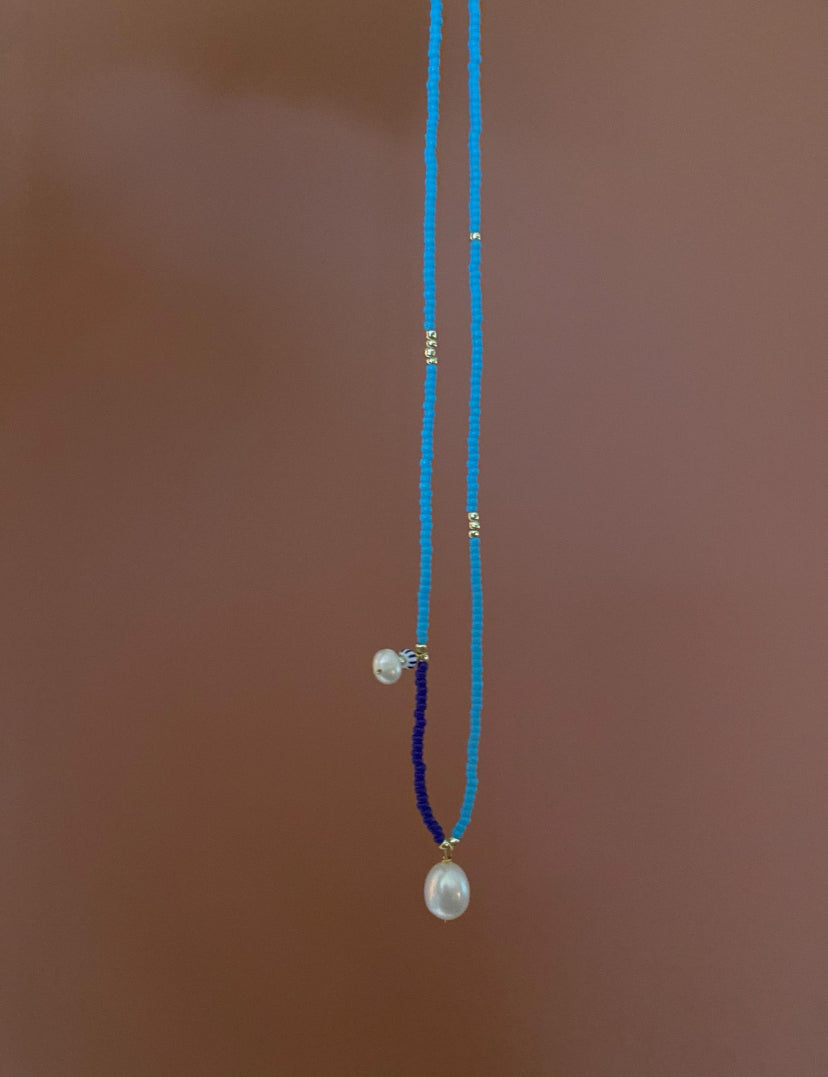 Blue horizon necklace