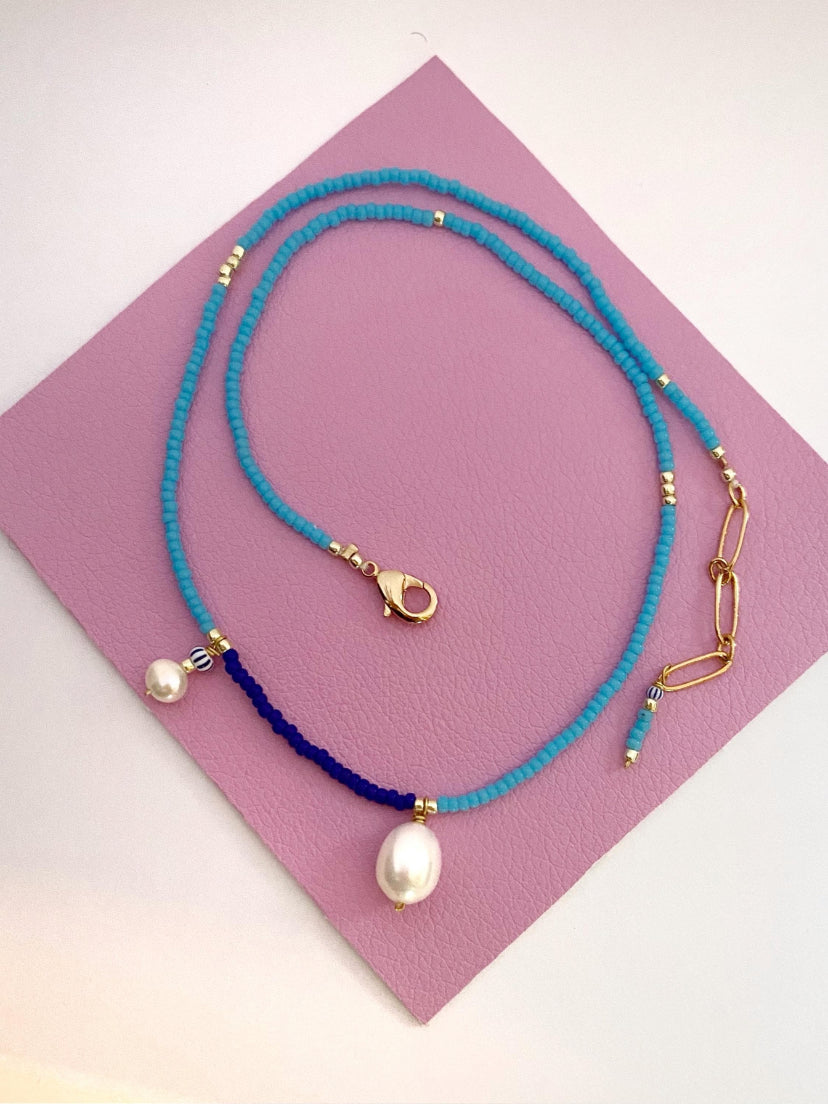 Blue horizon necklace