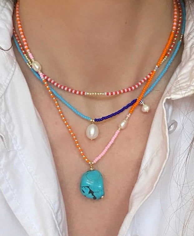Blue horizon necklace