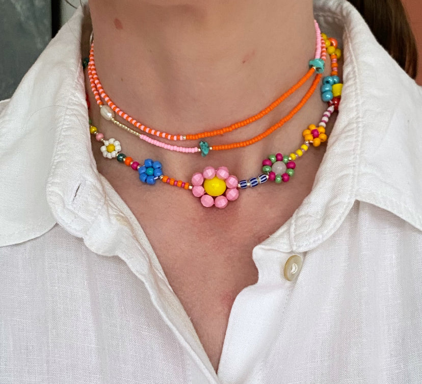 Sunset Pearl Sunglasses Chain Necklace
