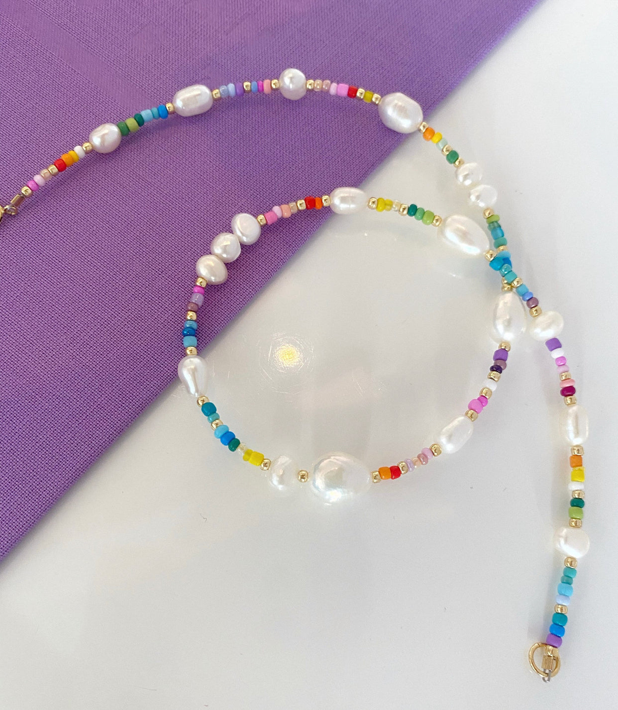 Rainbow tide necklace