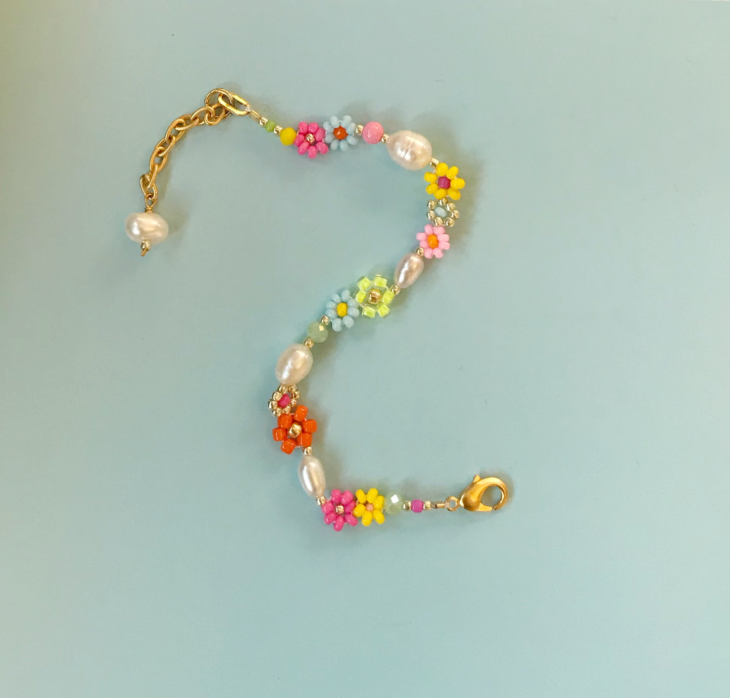 Floral garden bracelet
