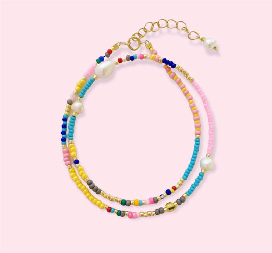 Color wave necklace