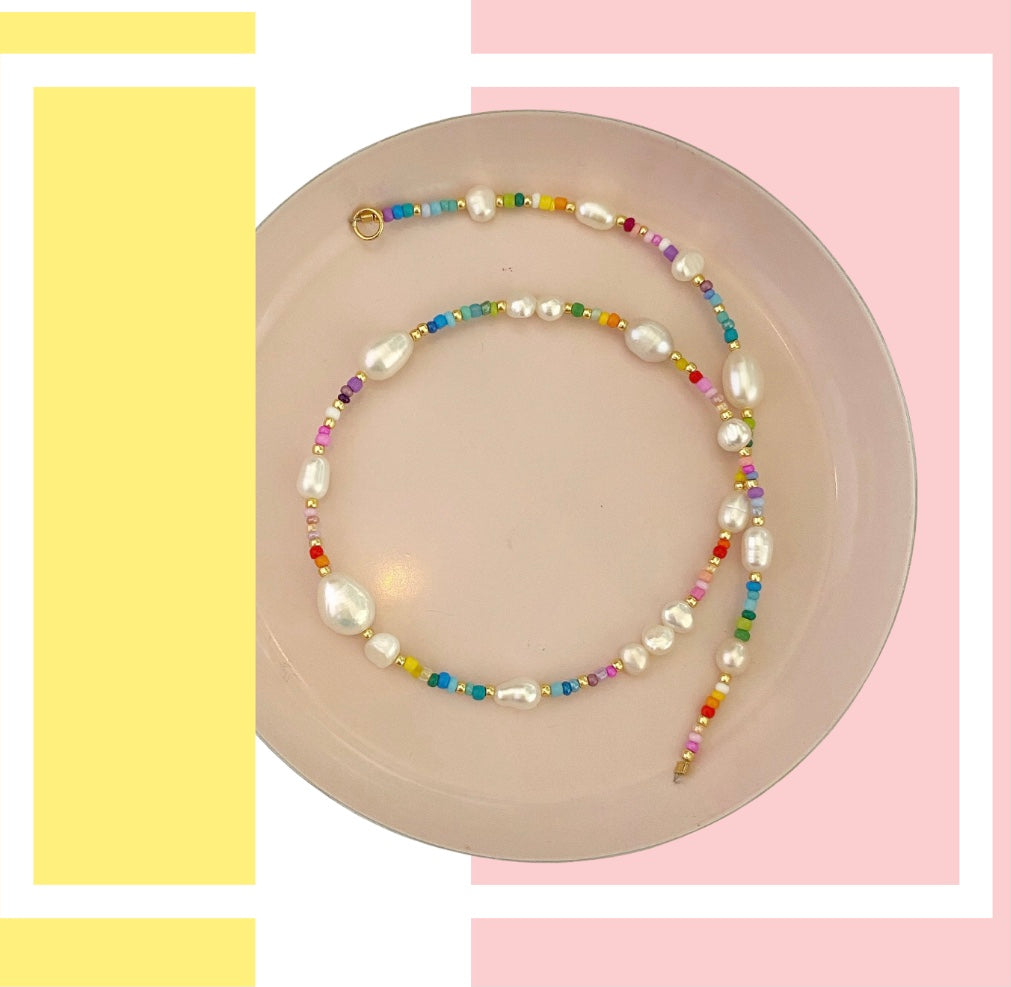 Rainbow tide necklace